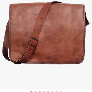 Men’s leather satchel